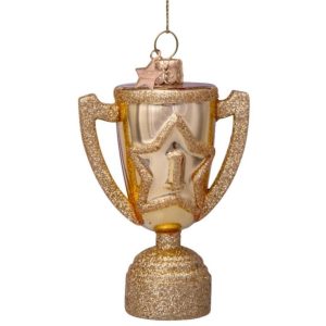 Kerstbal Winnaars Beker  – Glazen Ornament van Vondels