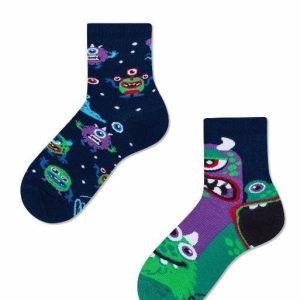 Many Mornings MisMatch Sokken Kids Monsters 31-34