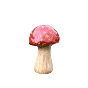 Ronde Paddenstoel Keramiek Rood S – Maj Isenkram