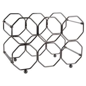 Wijnrek Honingraat Smokey Grijs