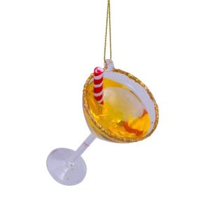 Kerstbal Cocktail met Rietje