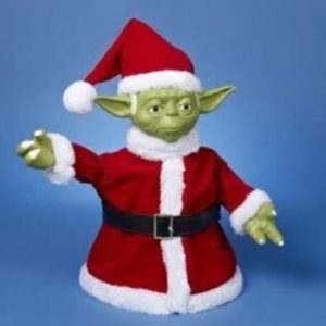 Piek Yoda met Kerstmuts Star Wars