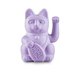 Lucky Cat Zwaaiende Kat Lila
