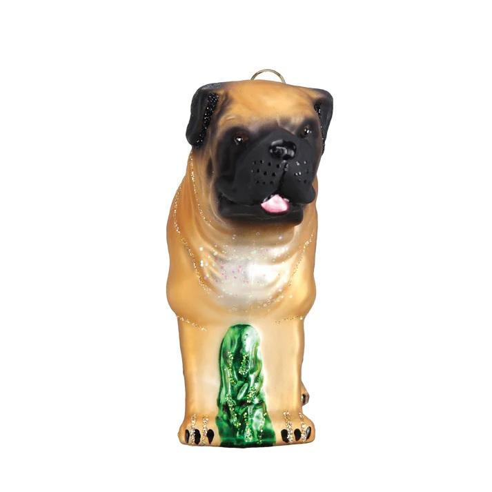 Kerstbal Engelse Mastiff – Handgemaakt Glazen Ornament van Old World Christmas - Afbeelding 5