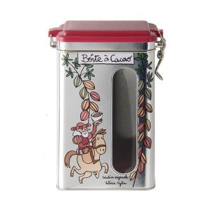 Voorraadblik met venster Cacao