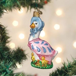 Jemima Puddle-duck kerstornament – handbeschilderd glas – Old World Christmas