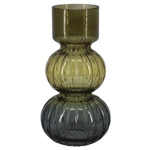 Vaas Sophia driekleurig rook-cognac-blauw d12,5