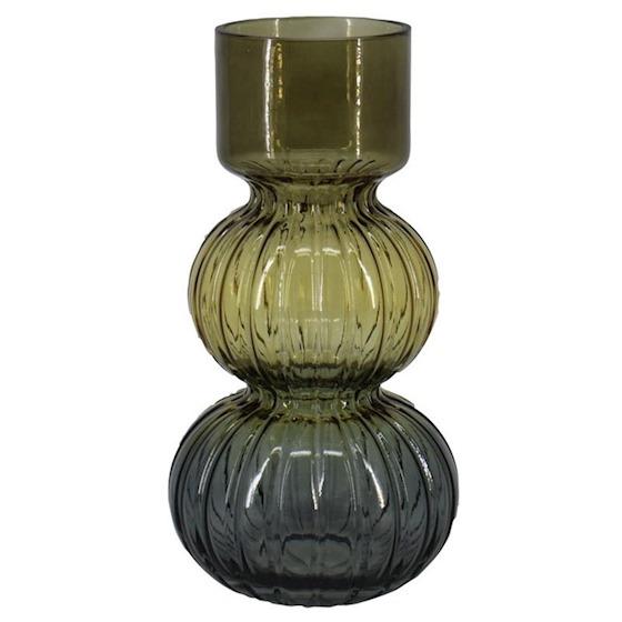 Vaas Sophia driekleurig rook-cognac-blauw d12,5 - Afbeelding 2