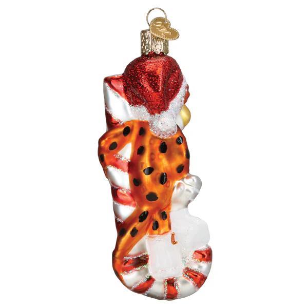 Kerstbal Chester Cheetah op Zuurstok – Old World Christmas - Afbeelding 4
