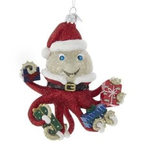 Kerstbal Kerst Octopus