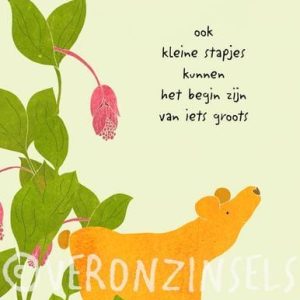 Dubbele kaart Kleine stapjes