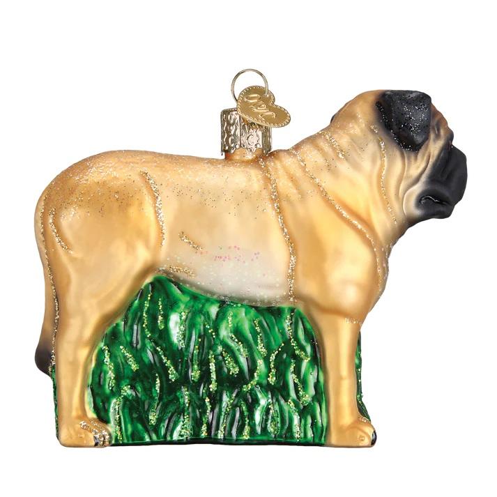 Kerstbal Engelse Mastiff – Handgemaakt Glazen Ornament van Old World Christmas - Afbeelding 4