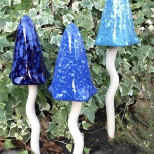 Paddenstoel Keramiek Donkerblauw S