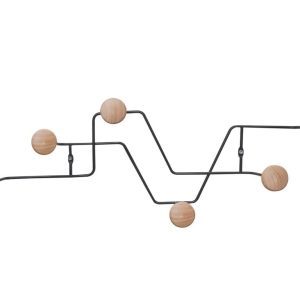 Kapstok Zig Zag Zwart