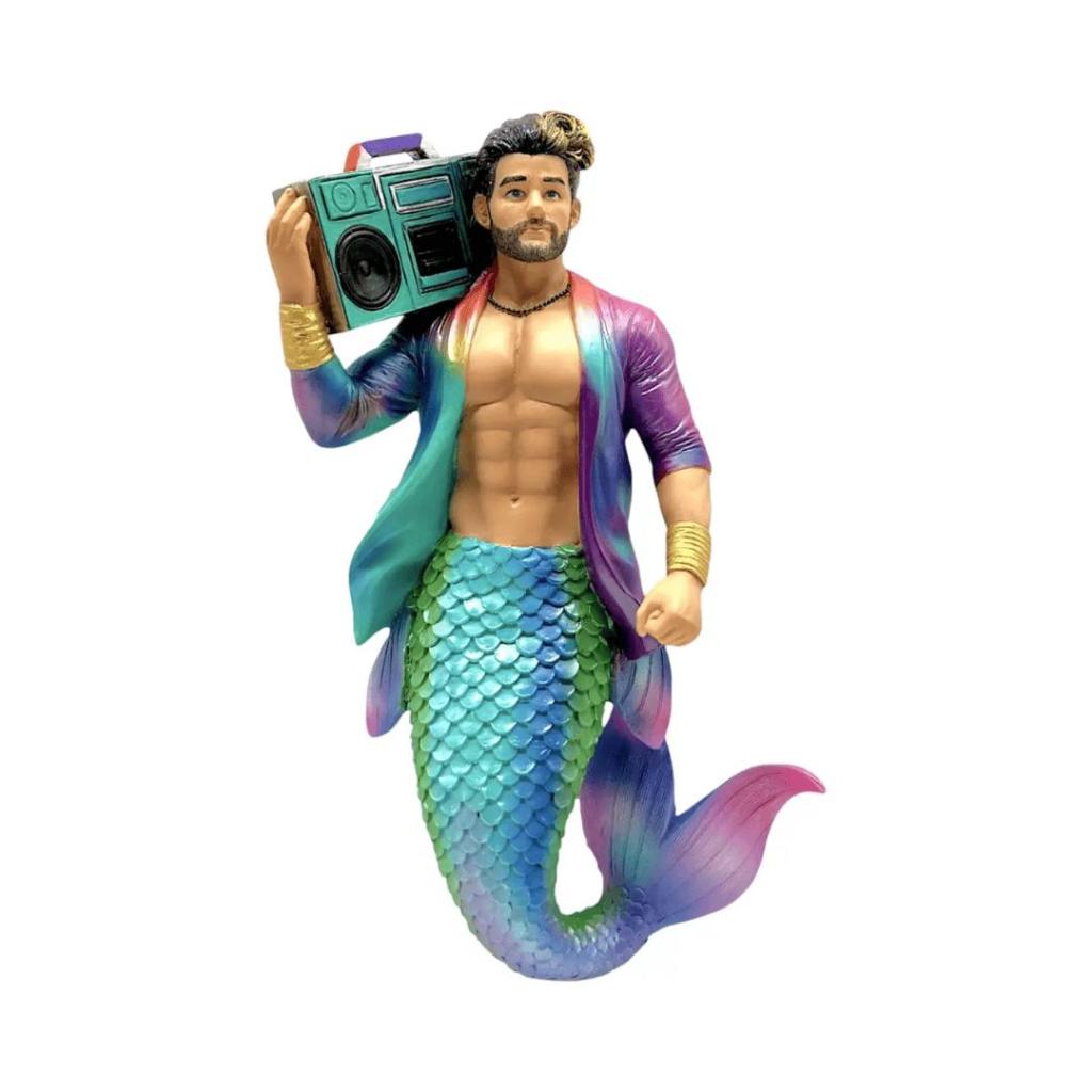 Kerstbal Zeemeerman Big Booming Box – Handbeschilderd Ornament van December Diamonds