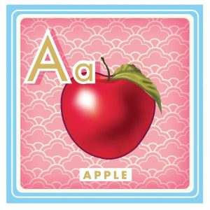 Alfabet Muurdecoratie Wu & Wu – Kleurrijke vintage ABC-kaarten van Fiona Hewitt