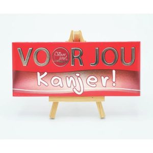 Wensreep Kanjer – Fairtrade Belgische melkchocolade cadeaureep