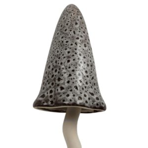 Paddenstoel Keramiek Punthoed Grijs L – 44 cm Hoog – Deens Design – Maj Isenkram