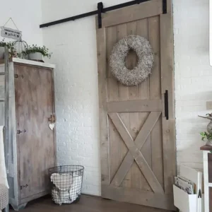 Barndeur Steigerhout Vergrijsd Kruismodel