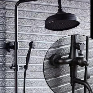 Zwarte Douche Unit incl.handdouche