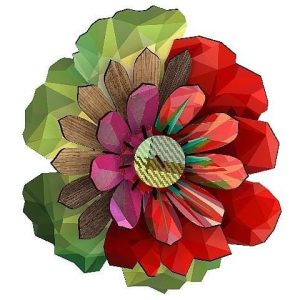 Bloem Apotheosis – Kleurrijke muurdecoratie van Miho Design