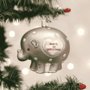 Kerstbal Baby’s 1st Christmas – Olifant