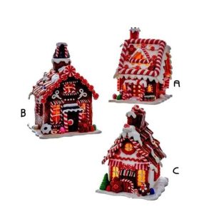 Peperkoek Huis met LED verlichting 20cm A