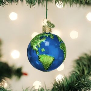 Kerstbal Planeet Aarde Blauw-groen