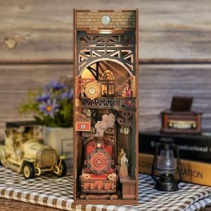 DIY Boekensteun Treinstation