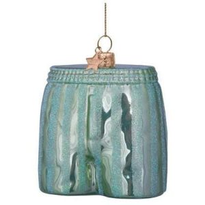 Kerstbal Boxershort Lichtgroen met Strepen