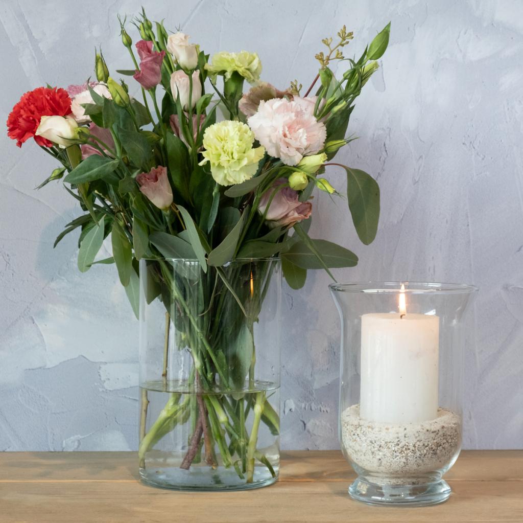 Glazen Vaas Cilinder Helder – Recht Model Ø14 cm H21 cm - Afbeelding 3