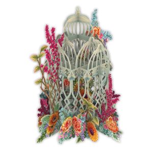 3D Wenskaart Green Cage – Laser cut kaart met envelop