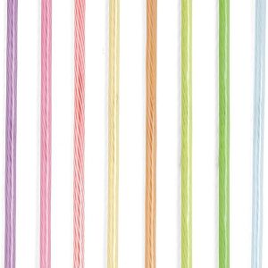 Herbruikbare Regenboog Rietjes – Set van 24 stuks van Kikkerland (20 cm)