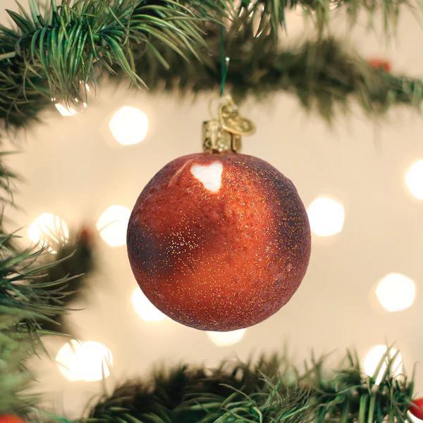 Kerstbal Mars – Handgemaakt glazen planeetornament (6,5 cm hoog)