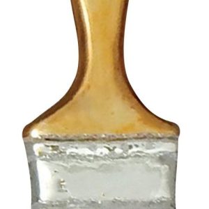 Kerstbal Schilderskwast Rood – glazen kerstornament van Krebs Glas Lauscha