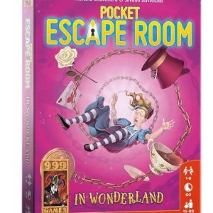 999 Games Pocket Escape Room in Wonderland – Compact Escape Room Kaartspel (1-6 spelers, 12+)