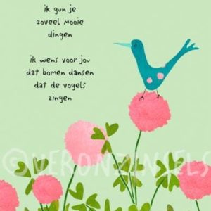 Dubbele kaart Geluksvogel