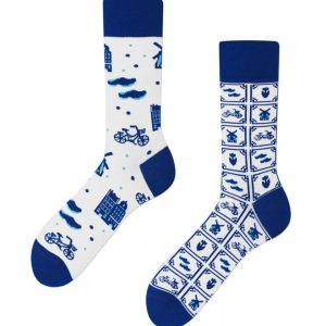 Many Mornings MisMatch Sokken Dutch Blue 35-38