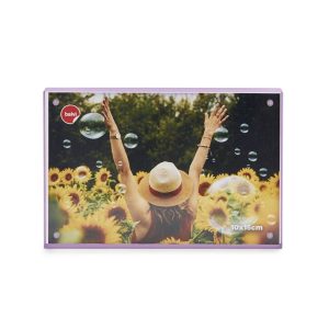 Fotolijst Candy S – Mauve & Transparant – 10×15 cm – Acryl – Balvi