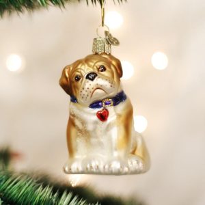 Kerstbal Buldog Pup