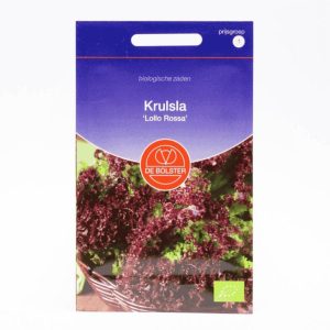 Krulsla ‘Lollo Rossa’ (Lactuca sativa) – Biologische zaden (Eenjarig) De Bolster