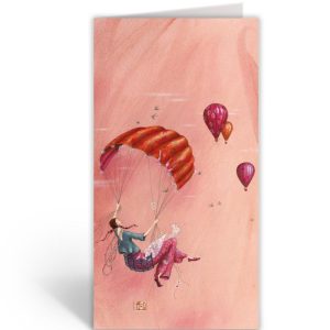 Dubbele Kaart De L’air – Gaelle Boissonnard | Langwerpige wenskaart met envelop
