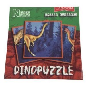 Dinopuzzel 9 delen groen-rood