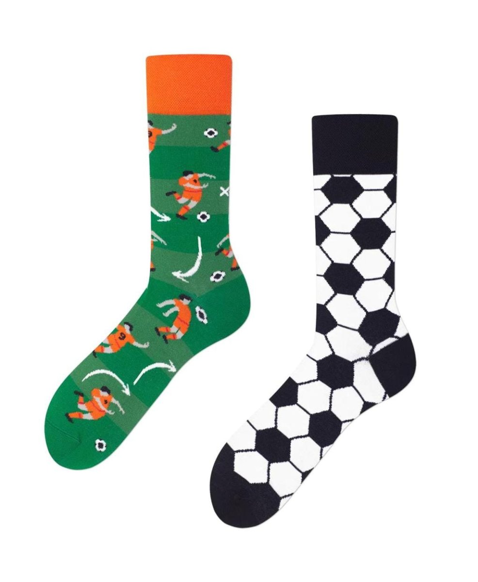 Many Mornings MisMatch Sokken Football Fan Oranje 35-38 - Afbeelding 2