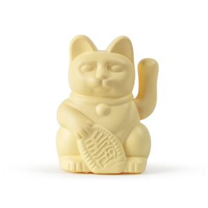 Lucky Cat Solar – Geel – Wuivende Kat (Maneki Neko)