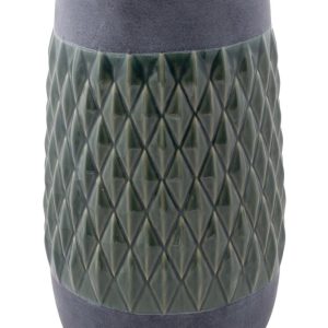 Vaas Nito XL Moss – Keramieken Designvaas in Antraciet en Blauwgroen van Zuiver (40 cm)