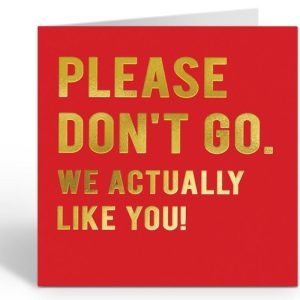 Dubbele kaart Please Don’t Go