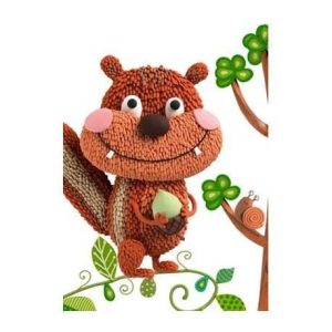 Dubbele kaart Eekhoorntje