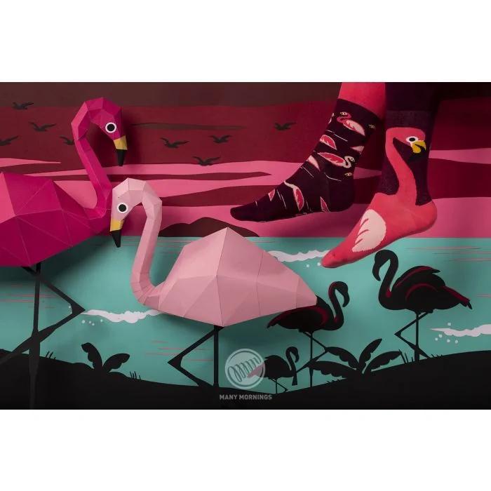 Many Mornings MisMatch Sokken Pin Flamingo 39-42 - Afbeelding 3