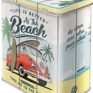 Retro Blik VW Bulli – Beach– 3 Liter